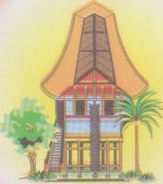 Traditional Houses Rumah Adat Tradisional Indonesia Nusantara Gambar Kartun
